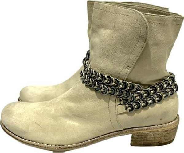 Botín de Cuero Marca Dimensión Azul N*36