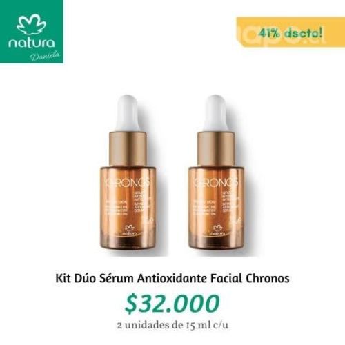Kit Dúo Sérum Facial Antioxidante Chronos