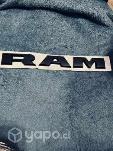 Logo letras Dodge RAM negro