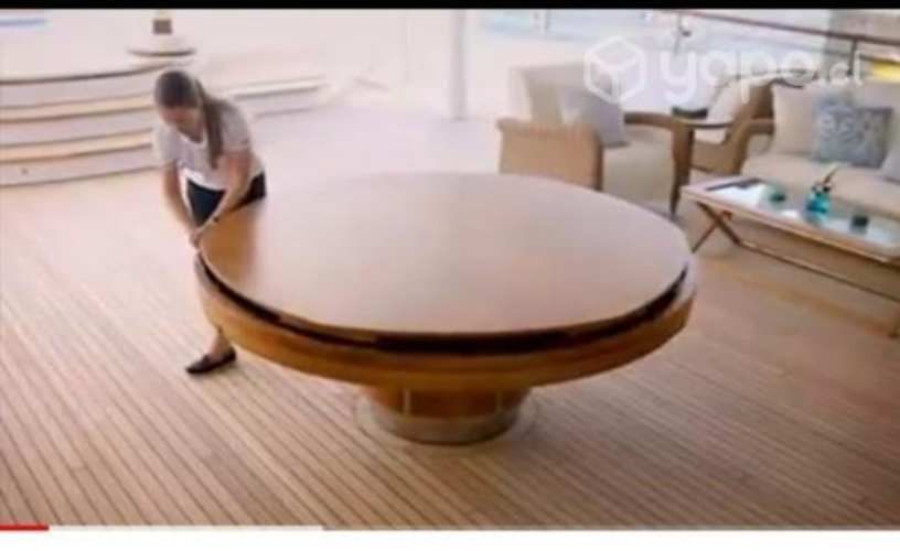 Mesa redonda plegable