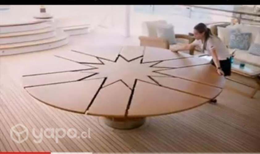 Mesa redonda plegable