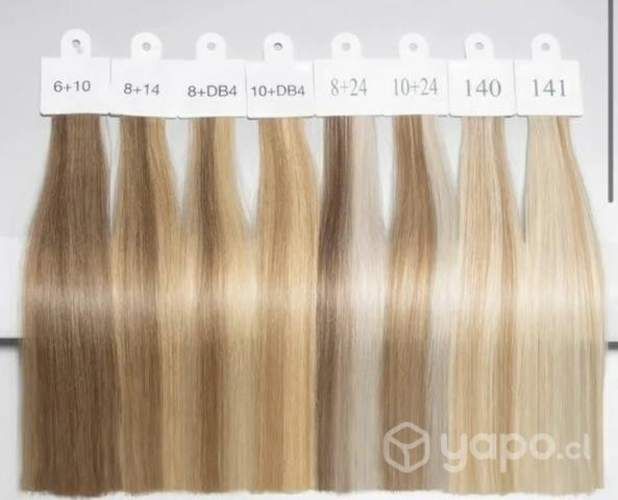 Extensiones de cabello adhesivas natural