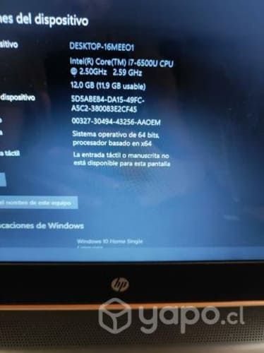 Notebook hp intel i7