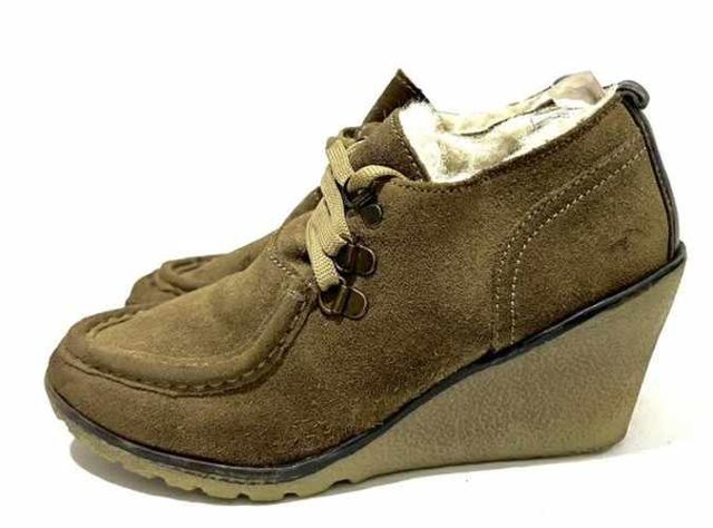 Botín 100% Cuero Reno Marca Zibel N*39 Café