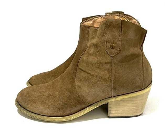 Botín Vaquero Cuero (reno) Marca Tatienne N°38.5