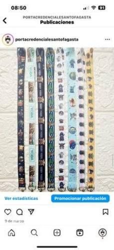Lanyards distintos modelos por unidad