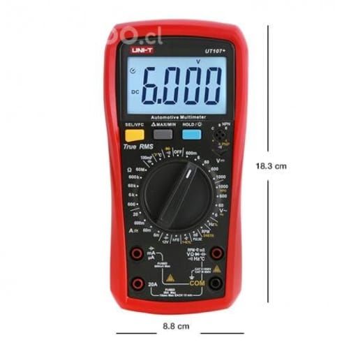 Multimetro Digital 1000v Voltimetro Bateria 12v