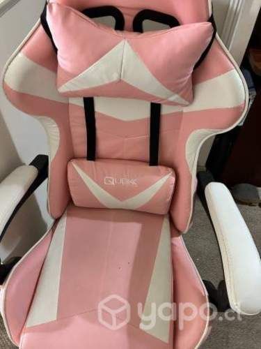 Silla gamer rosada