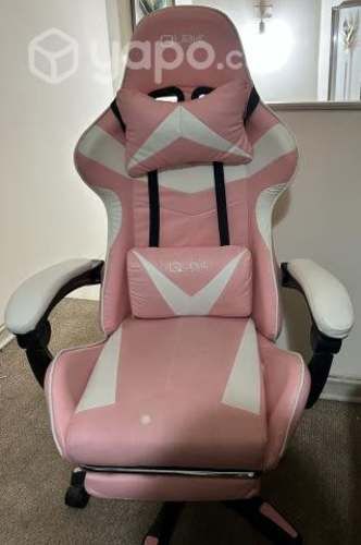 Silla gamer rosada