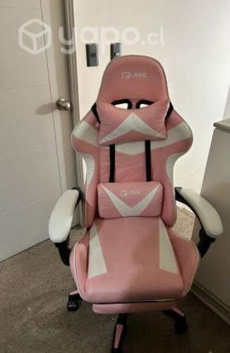 Silla gamer rosada