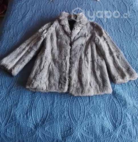 Abrigo de piel de conejo talla 38 40