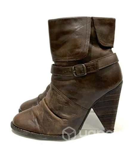 Botín 100% Cuero Marca Mor N*37 Café