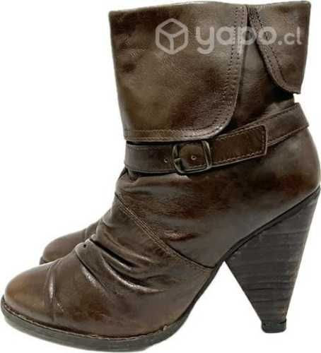 Botín 100% Cuero Marca Mor N*37 Café