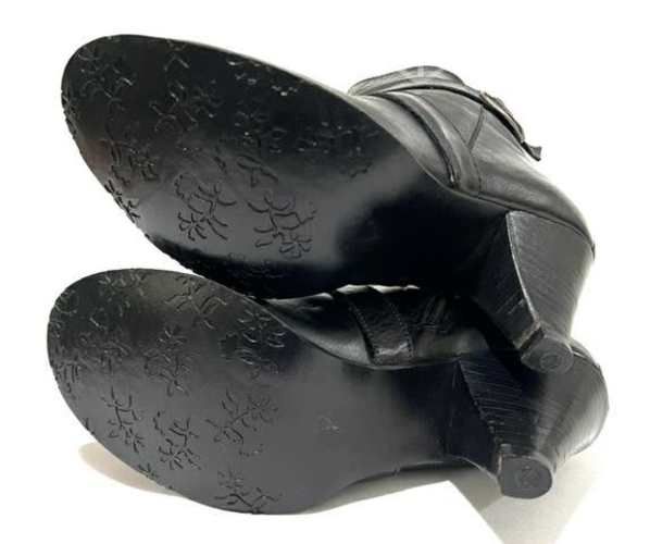 Botín 100% Cuero Marca Mor Hebilla N*37 Negro