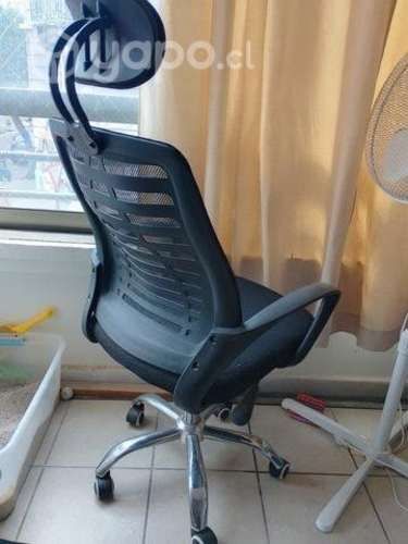 Silla de escritorio ajustable con ruedas