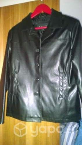 Chaqueta de Cuero Genuino Mujer, Roscano, Talla S