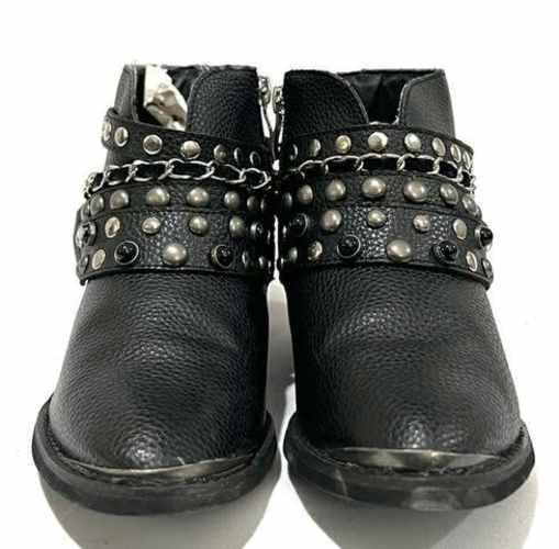 Botín Tachas 100% Cuero Marca Foster N*36 Negro