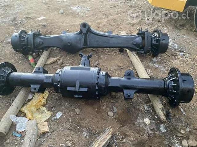 Eje delantero y trasero retro excavadora jcb