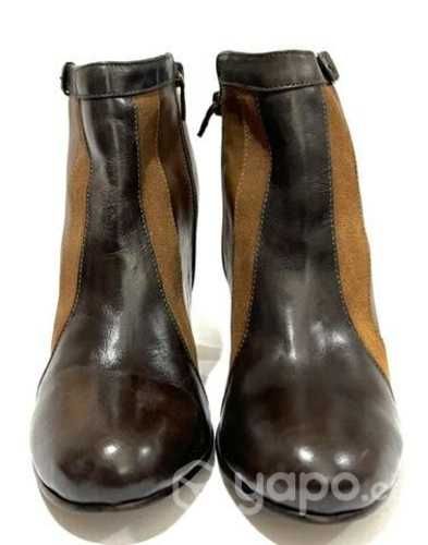 Botin 100% Cuero N°38 Marca Mor Café
