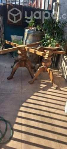 Bases de mesa para restaurar y 6 sillas