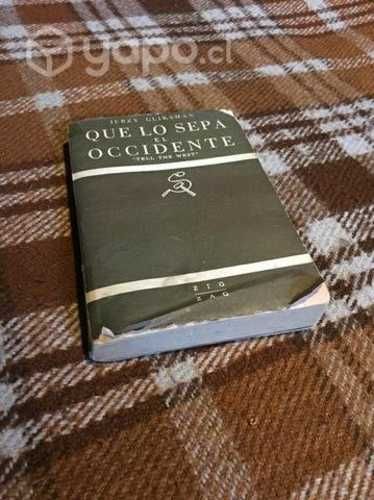 Libro Que lo sepa el occidente
