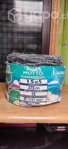 Rollo de púa 275 metros nuevo