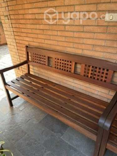 Juego de comedor de terraza de madera