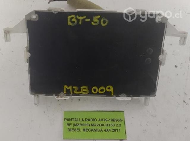 Pantalla Radio (MZB009) Mazda BT50 2.2 2017 Mec