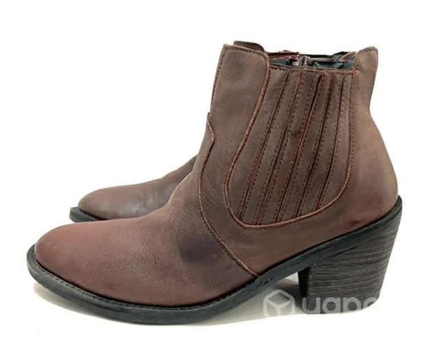 Botin Tipo Vaquero 100% Cuero Marca Mor N°37