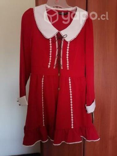 Vestido rojo estilo lolita