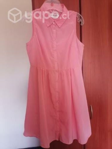 Vestido tono palo rosa