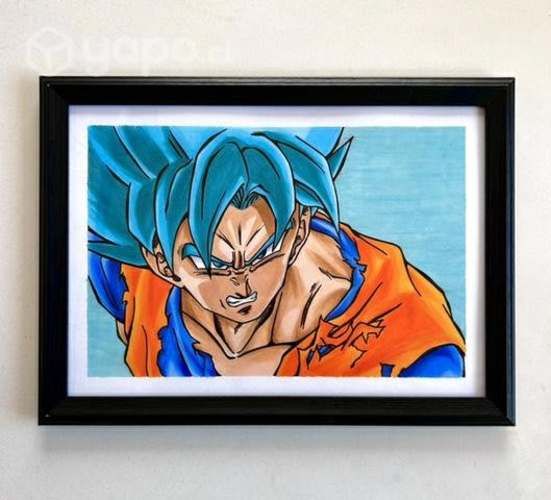 Cuadro goku blue dragon ball z