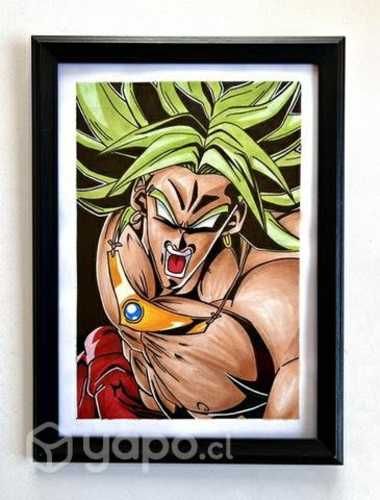 Cuadro broly dragon ball z