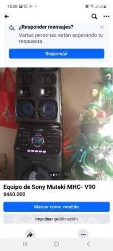 Equipo de Sonido Sony Muteki