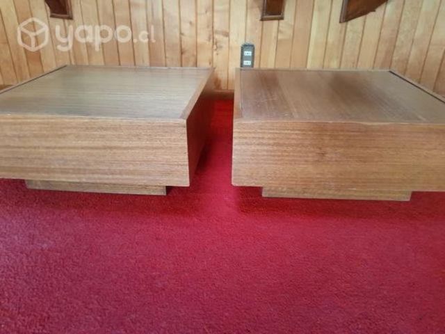 Dos mesas de 60x60x28