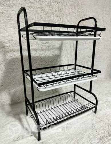 Secador Escurridor Loza Platos 3 Niveles Negro