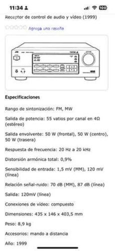 Receiver y Tuner JVC