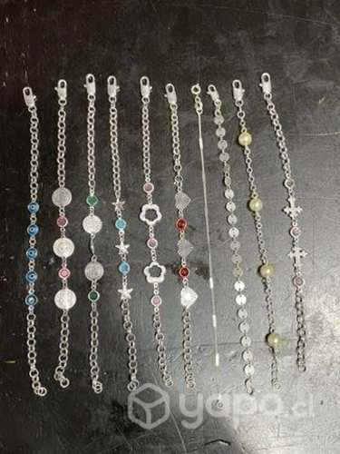 Pulseras de plata italiana