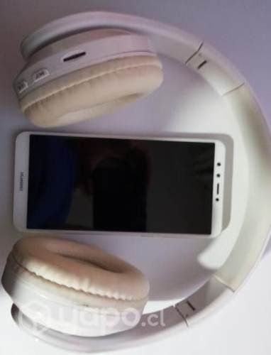 Celular Huawei Y9 2018 + audífonos inalámbricos