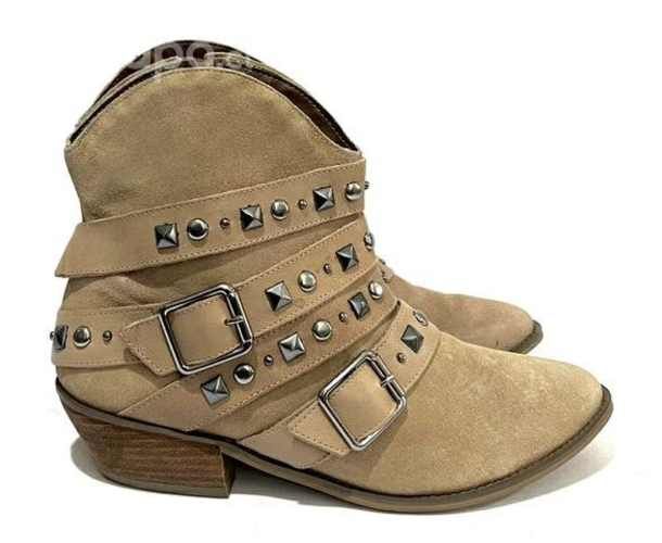 Botín Texanos 100% Cuero Reno Marca Ramarim N*38