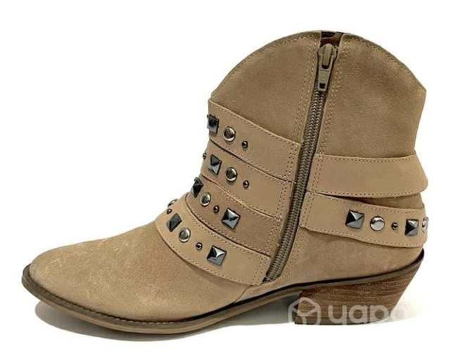 Botín Texanos 100% Cuero Reno Marca Ramarim N*38