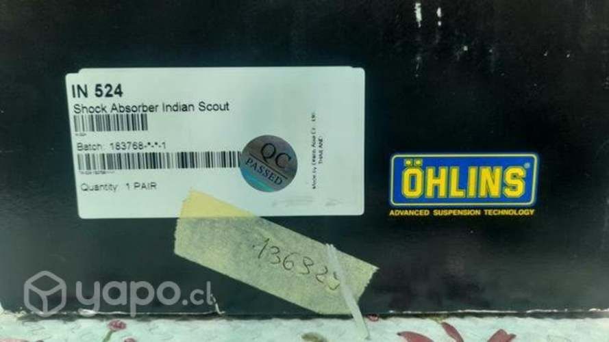 Amortiguadores indian scout bobber año 2021