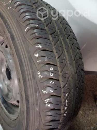 4 llantas con o sin neumáticos dunlop 245-70-16