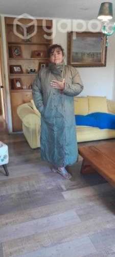 Parka larga mujer reversible bicolor