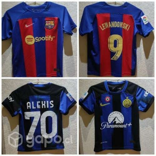 Camiseta futbol niño Inter de Milán y Barcelona