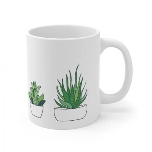 Tazon con diseño de Suculentas