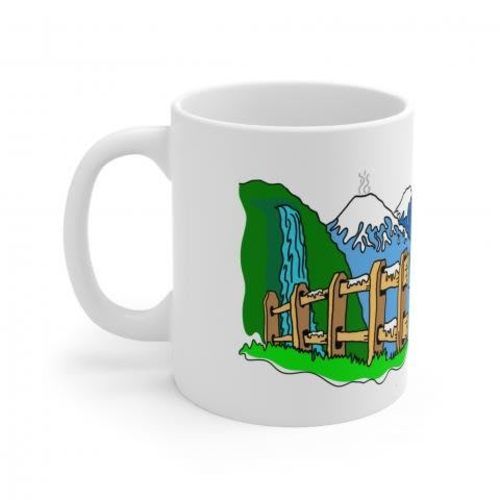 Tazon con diseño Valle las Trancas, Termas de Chil