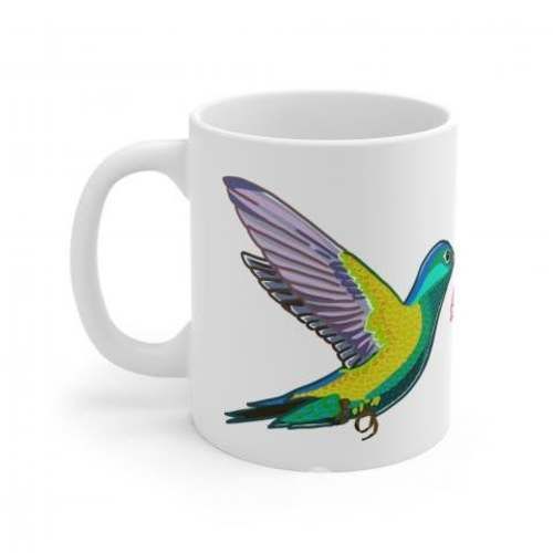 Tazon con diseño de Colibri