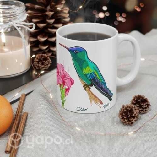 Tazon con diseño de Colibri