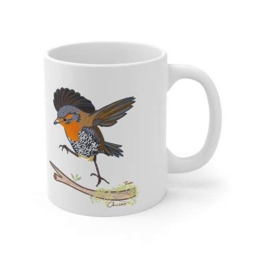 Tazon con diseño de Chucao